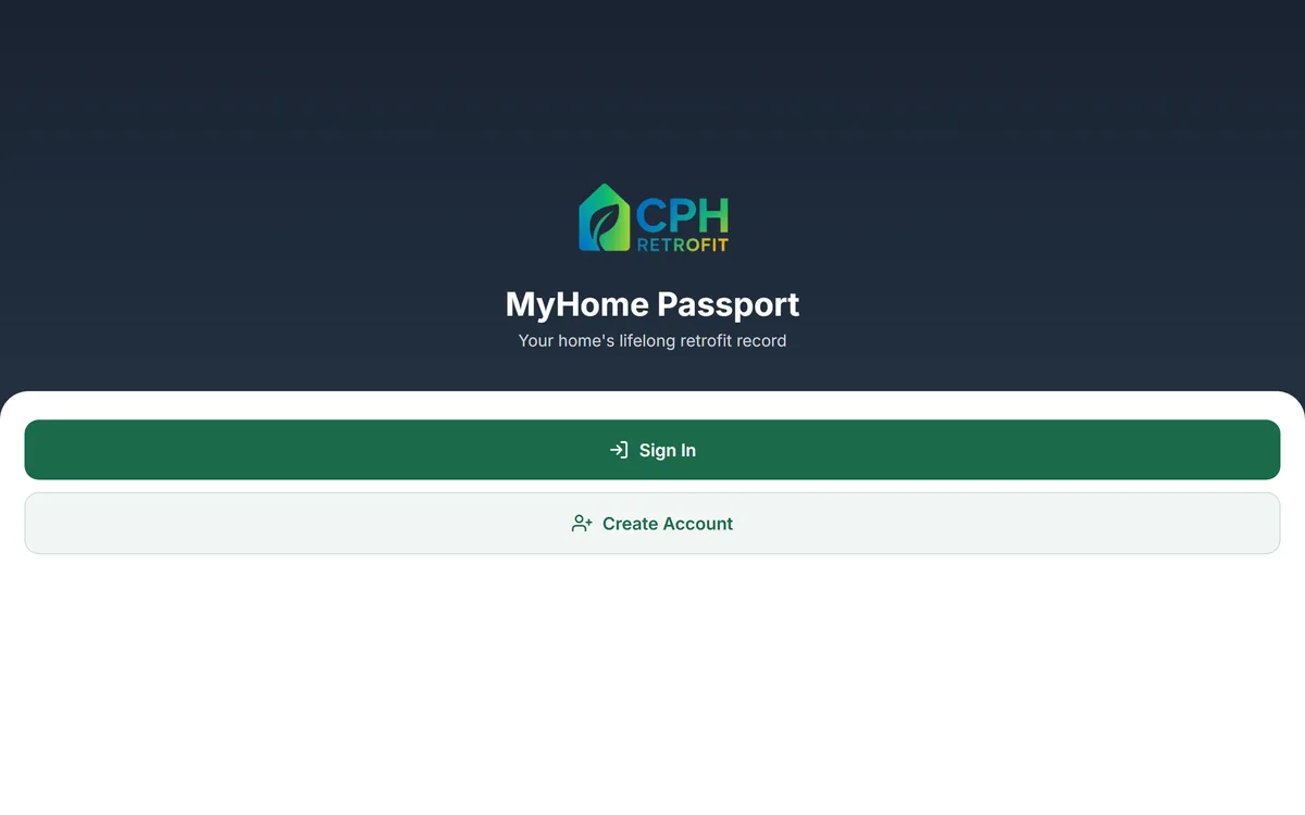 HomePassport passport after sign-in on desktop